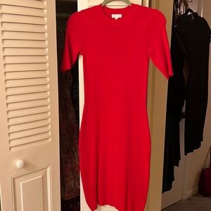 EUC Leith bodycon tomato red dress from Nordstrom